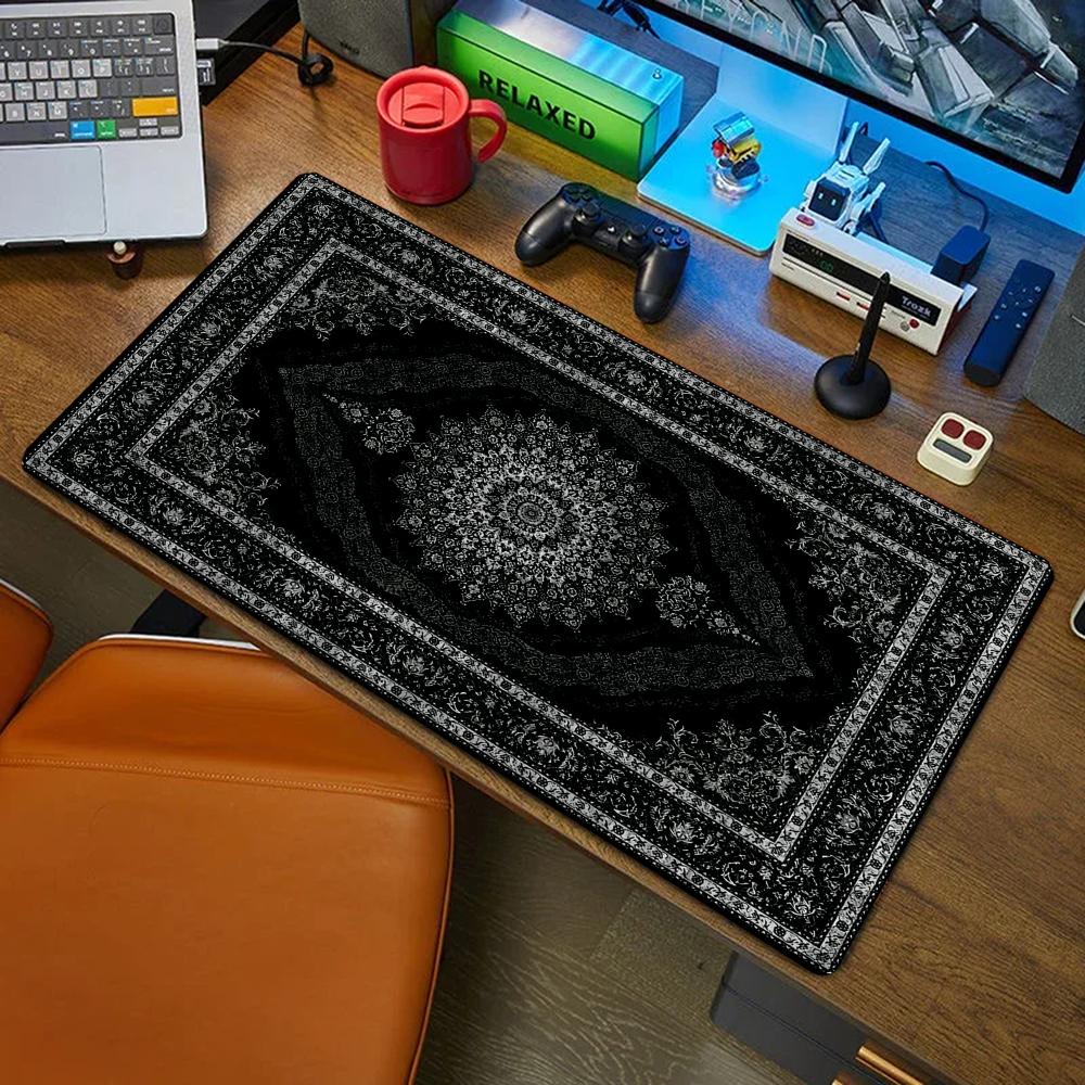 Mouse Gaming Retro - Karpet Persia Hitam Baru Alas Mouse