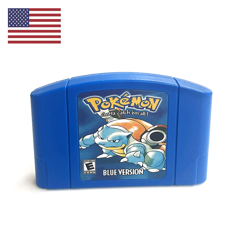 Retro Gaming Pokemon - Konsol Game Retro N64 Pokemon Blue