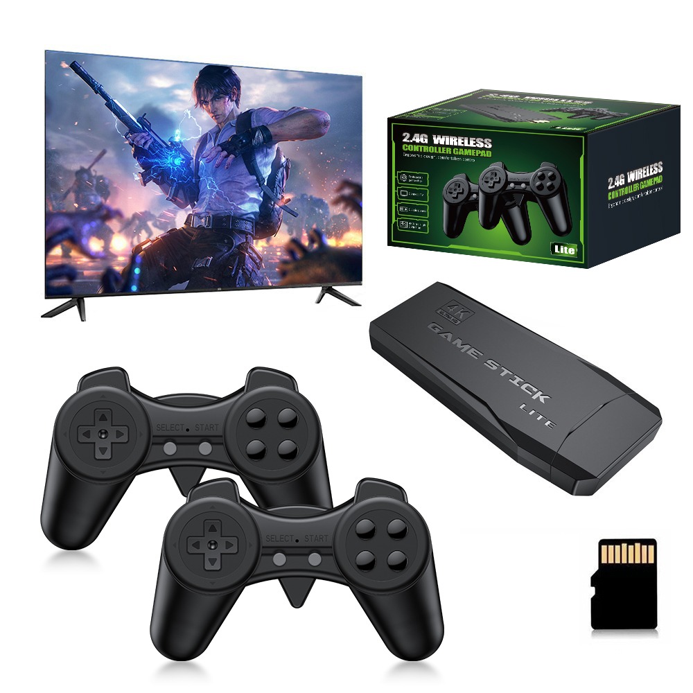 Retro Gaming Qss - Konsol Game Stick Retro 4K Portabel