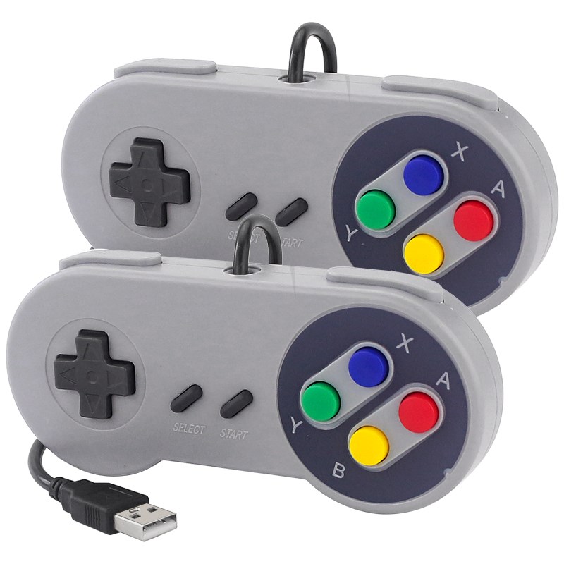 Retro Gaming Raspberry Pi - Gamepad USB kontroler Game, 2 buah