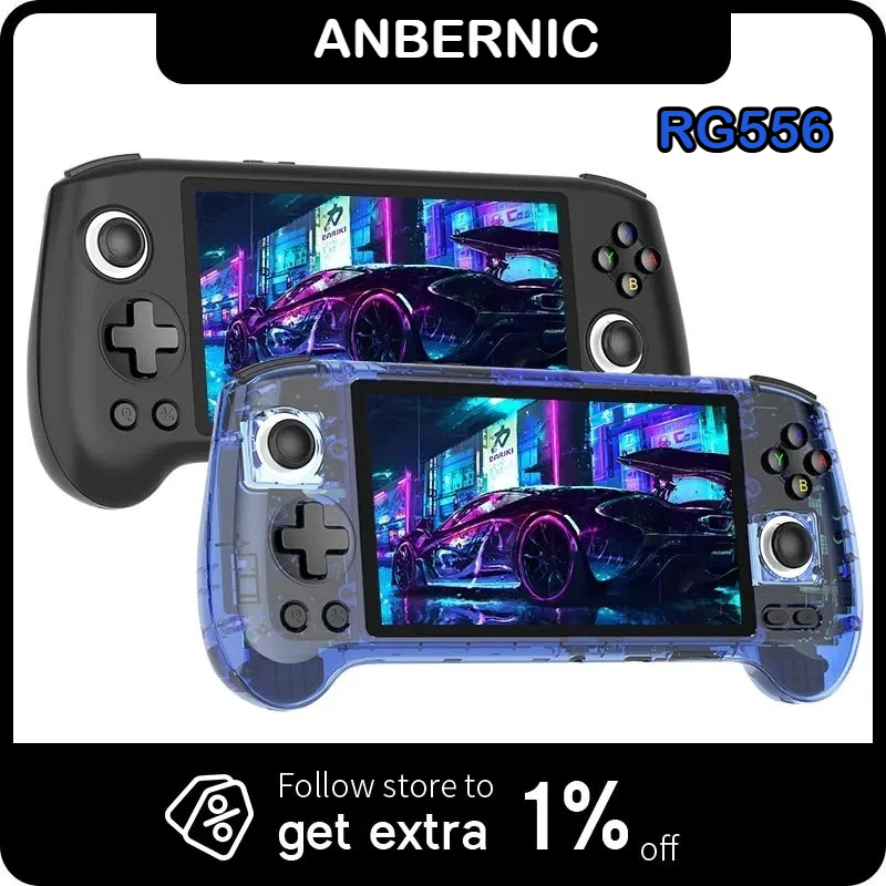 Retro Gaming Anbernic - Konsol Game Genggam ANBERNIC RG556 Layar