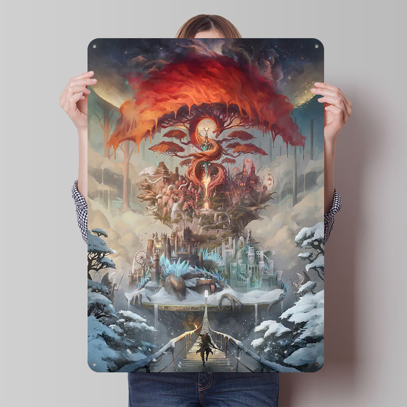 World Of Retro Gaming - Poster Cetak The Painted World, Seni