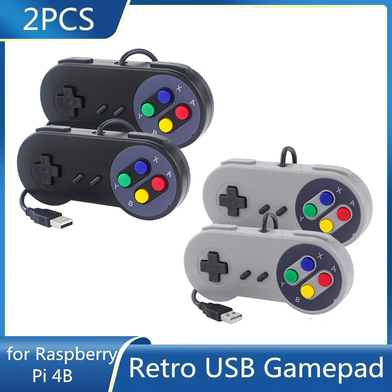 Retro Gaming Raspberry Pi - 2 Buah Pengendali Berkabel Joystick Gaming