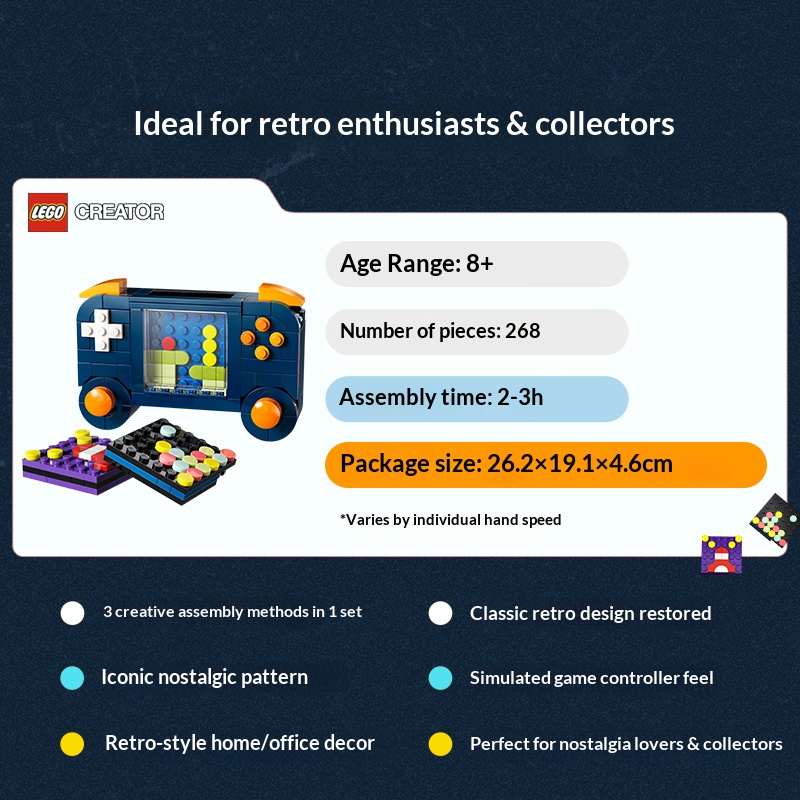 LEGO Creator 3in1 Building Blo - Retro Gaming Handhelds ulasan dan harga
