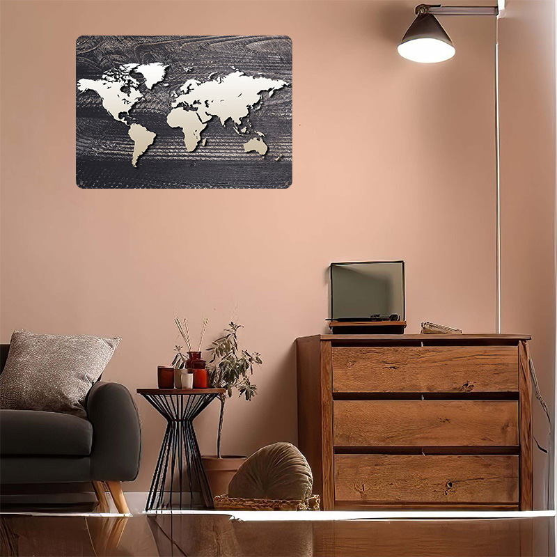 Poster Logam Peta Dunia 4, Sen - World Of Retro Gaming ulasan dan harga