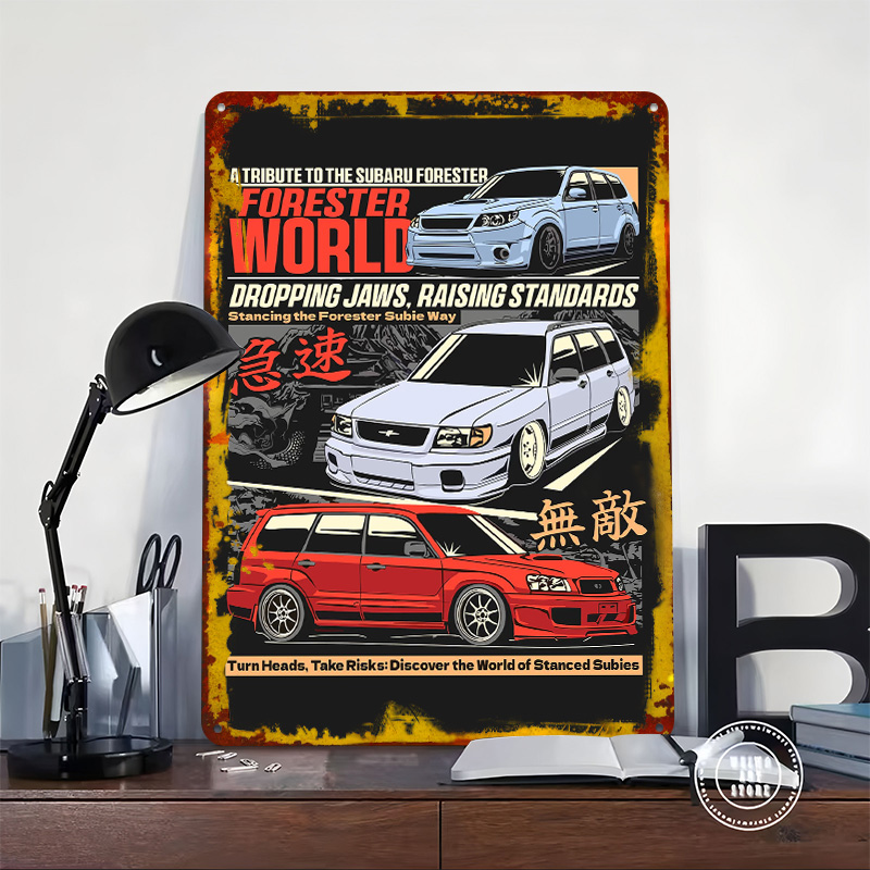 Poster Logam Mobil Sport Fores - World Of Retro Gaming ulasan dan harga