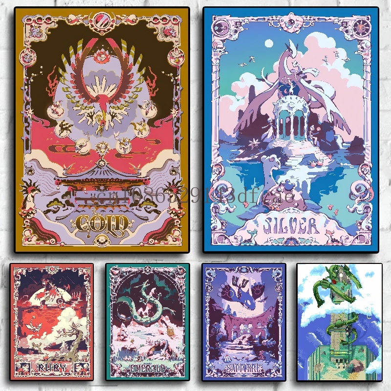 Pokemon Poster kartun Retro to - Retro Gaming Pokemon ulasan dan harga