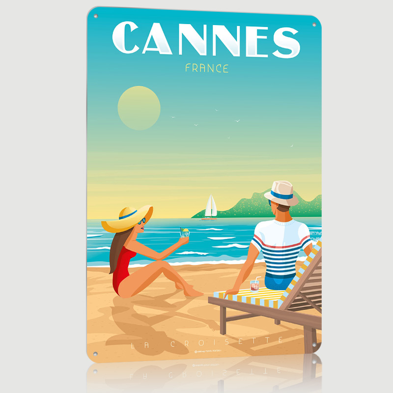 Poster Cannes Prancis Kustom,  - Retro Gaming France ulasan dan harga