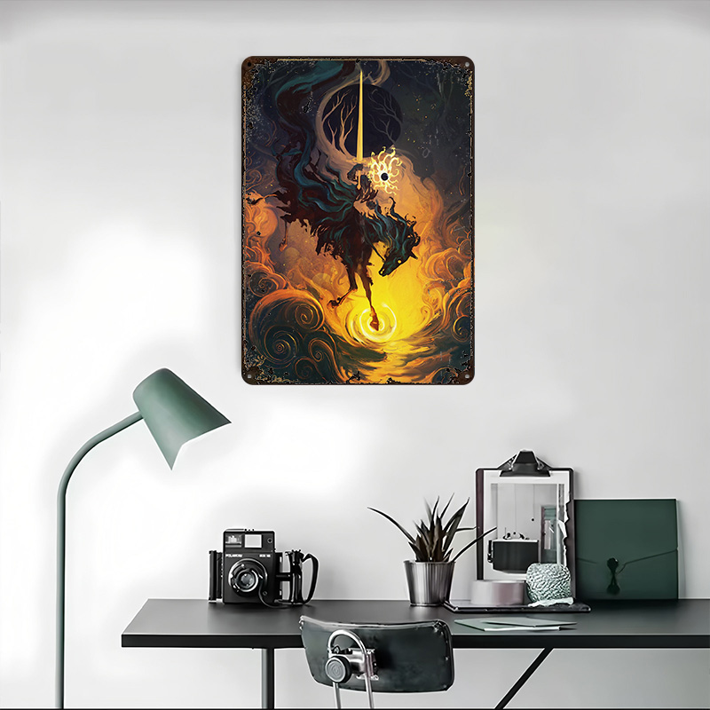 Poster Logam The Eclipse Knigh - Retro Knight Gaming ulasan dan harga