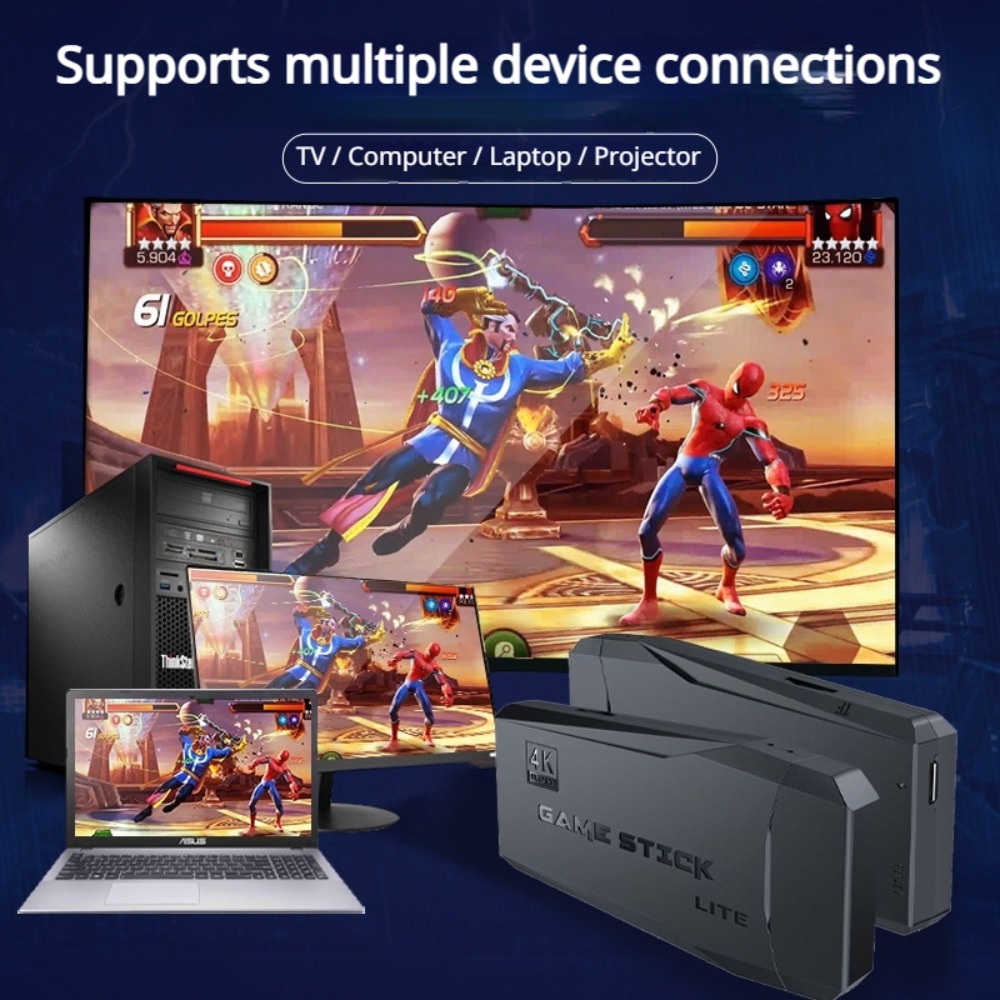 Konsol Game Stick Retro 4K Por - Retro Gaming Qss ulasan dan harga