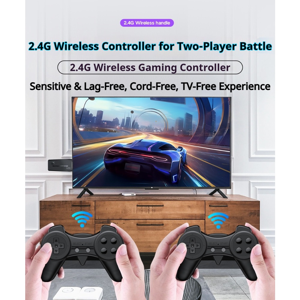 Konsol Game Stick Retro 4K Por - Retro Gaming Qss ulasan dan harga