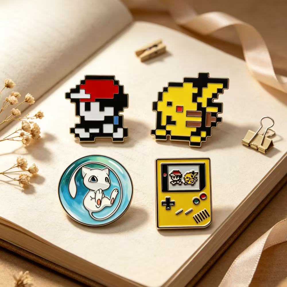 4pcs Pin Enamel Retro Game Bit - Retro Gaming Pokemon ulasan dan harga