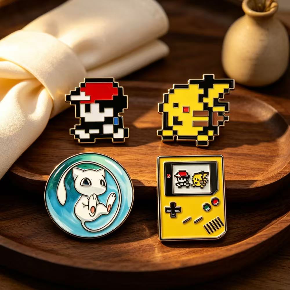 4pcs Pin Enamel Retro Game Bit - Retro Gaming Pokemon ulasan dan harga