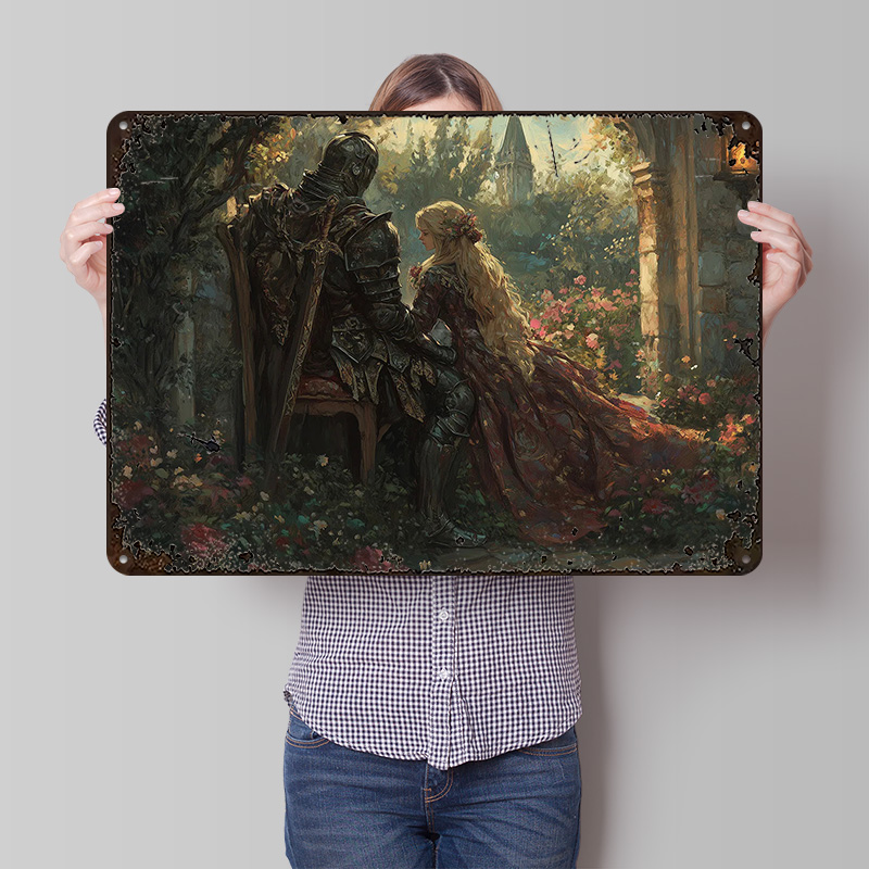 Poster Tinplate Ksatria dan Ga - Retro Knight Gaming ulasan dan harga