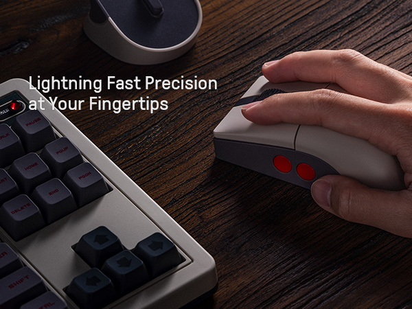 Mouse 8BitDo Retro R8 dengan S - Mouse Gaming Retro ulasan dan harga