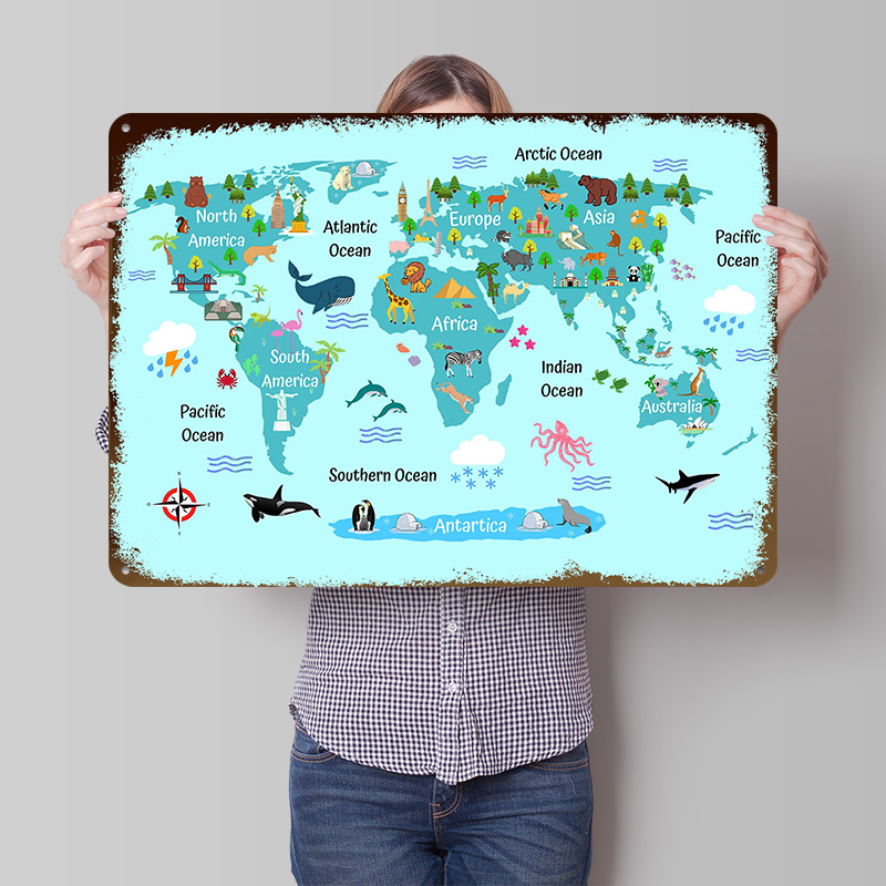 Poster Peta Dunia Anak-Anak Ce - World Of Retro Gaming ulasan dan harga